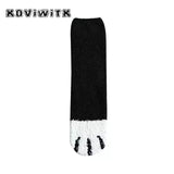 Fashion Womens Cats Paw Stripe Socks
