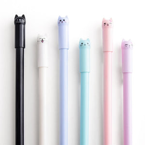 6PCS set Kawaii Cat Gel Pen